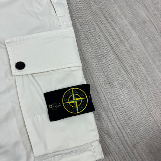 Stone Island Cargo Shorts - Ivory