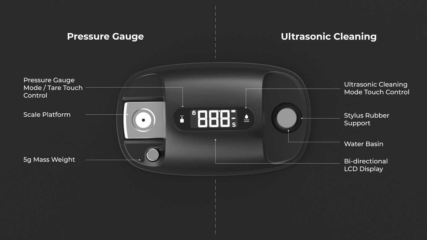 HumminGuru: S-DUO Pro Ultrasonic Stylus Cleaner + Cartridge Pressure Gauge