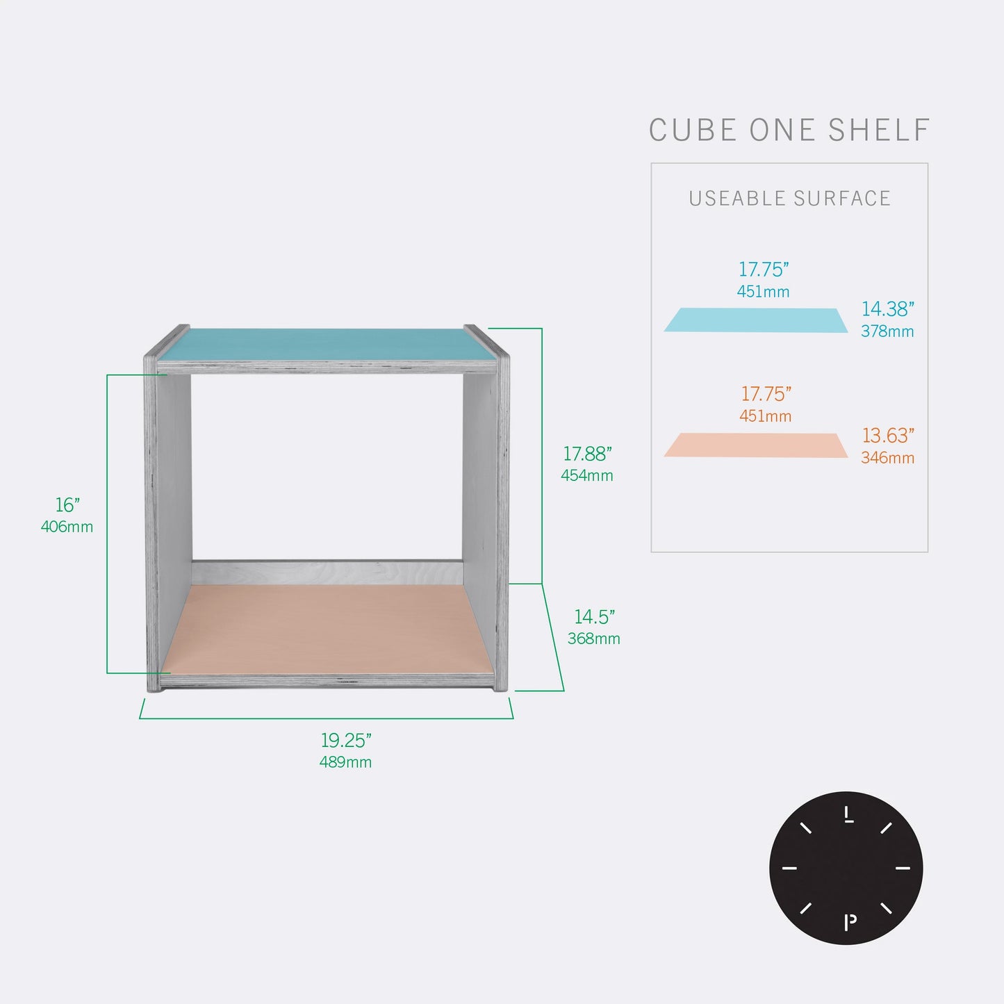 Line Phono: Cube Turntable Stand / Record Storage