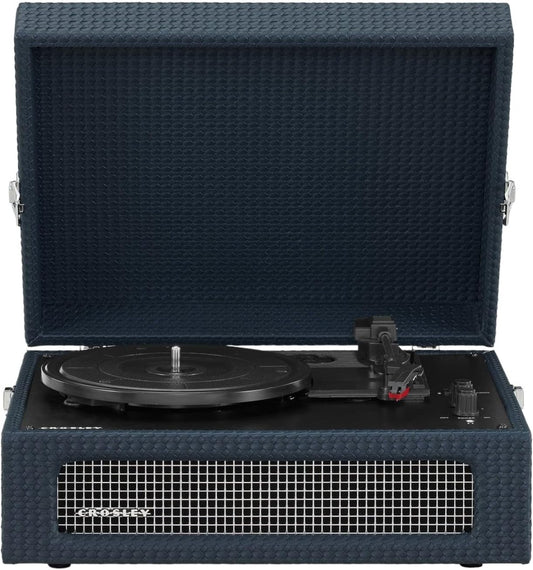Crosley Voyager Portable Navy Blue Turntable