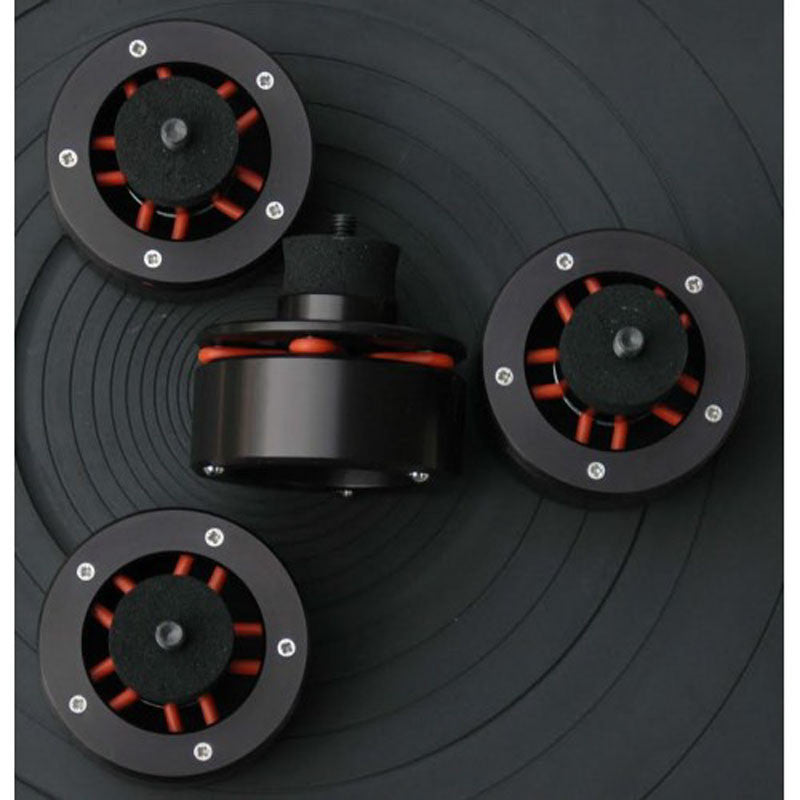 Isonoe: Isolation System - Turntable Feet (4 Units) - Black