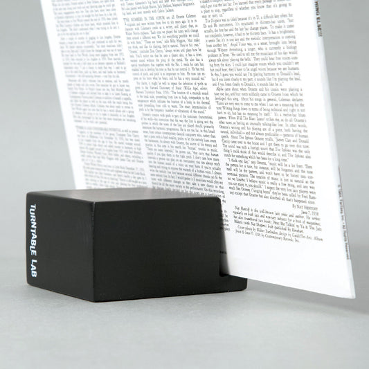 Turntable Lab: Wood Block Record Display - Black