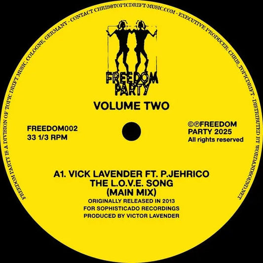 Freedom Party Vol. 2 [12" Vinyl] [ VINYL LP ]
